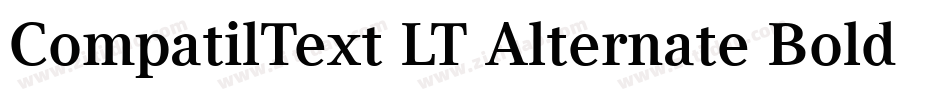 CompatilText LT Alternate Bold Small Caps字体转换